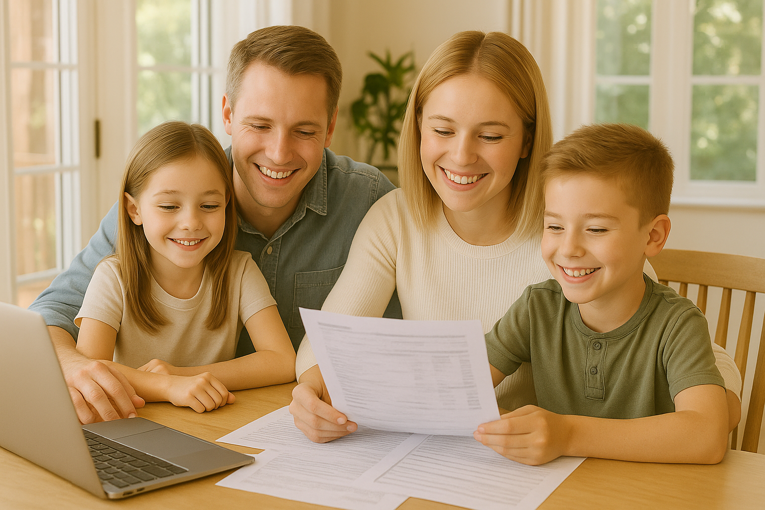 Family discussing comprehensive financial planning with advisor